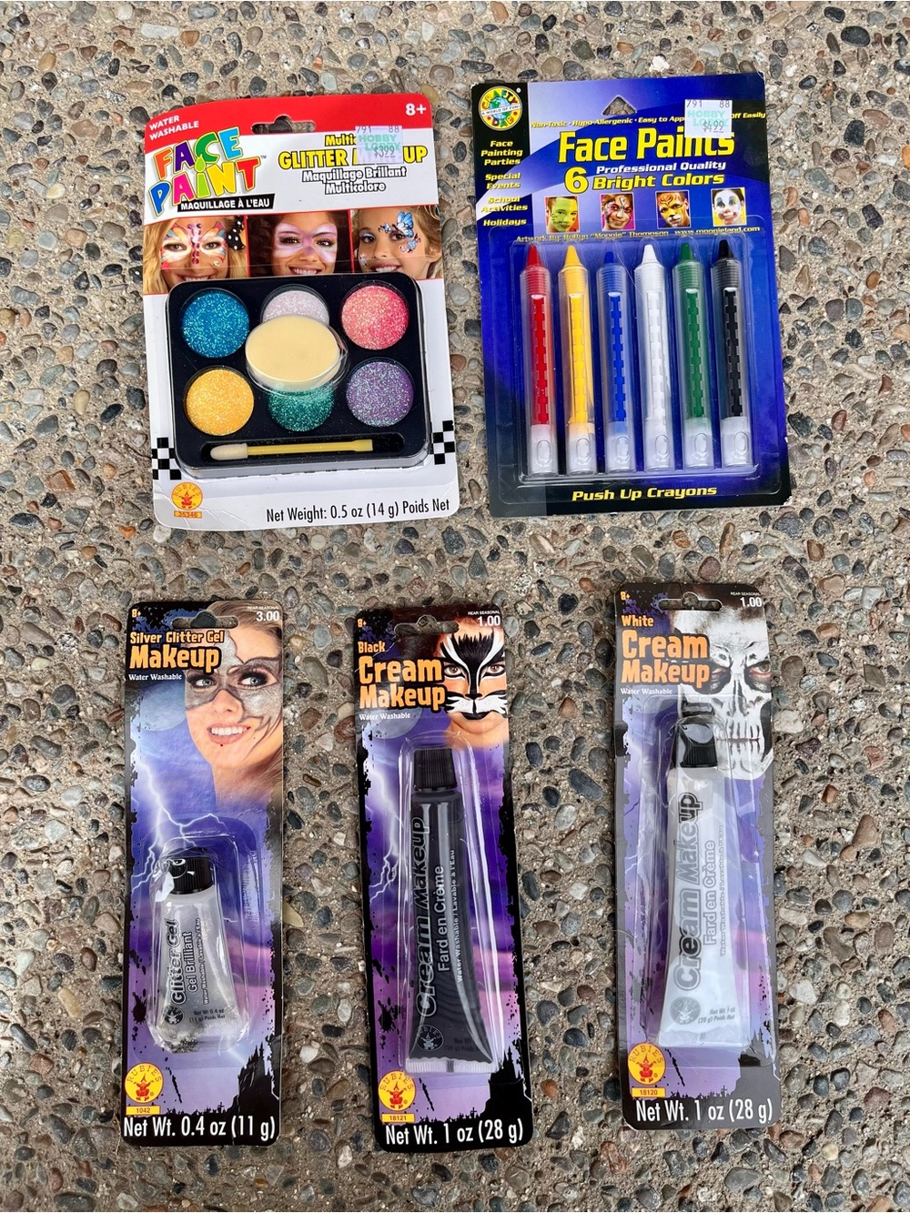 New Face Paint Makeup For Halloween 🎃 Theater 🎭 Party 🎈 
Dress-up: 5 Pc Set